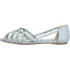 imageBettie Page Womens 100Carren Peep Toe FlatBlue