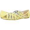 imageBettie Page Womens 100Carren Peep Toe FlatYellow