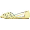 imageBettie Page Womens 100Carren Peep Toe FlatYellow