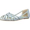 imageBettie Page Womens 100Carren Peep Toe FlatBlue