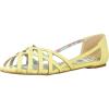 imageBettie Page Womens 100Carren Peep Toe FlatYellow