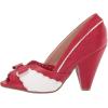 imageBettie Page Womens 403Margie Peep Toe PumpRed