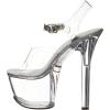 imageEllie Shoes Womens 711 Flirt Platform SandalClearClear