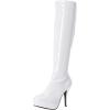 imageEllie Shoes Womens Groove Boot  4Inch Heel Superhero Boots White Size 8