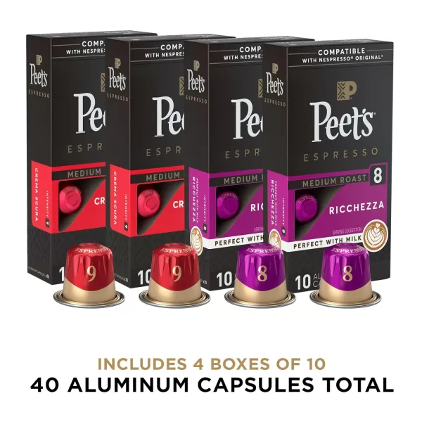 Peet's Coffee, Dark Roast Espresso Capsules, Caramel 100 Count 
