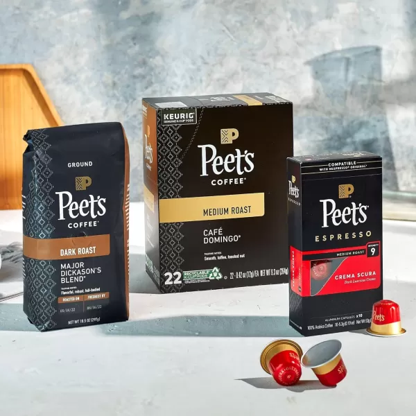 Peet's Coffee, Dark Roast Espresso Capsules, Caramel 100 Count 