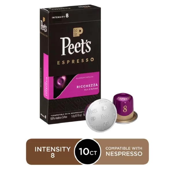 Peet's Coffee, Dark Roast Espresso Capsules, Caramel 100 Count 