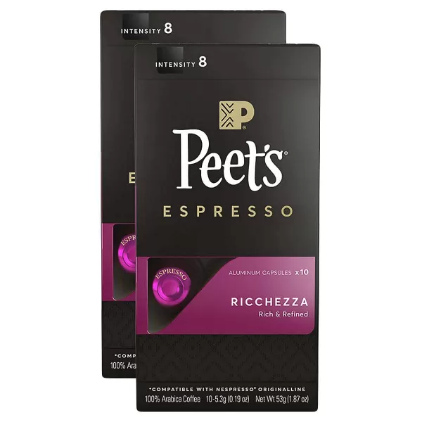 Peet's Coffee, Dark Roast Espresso Capsules, Caramel 100 Count 