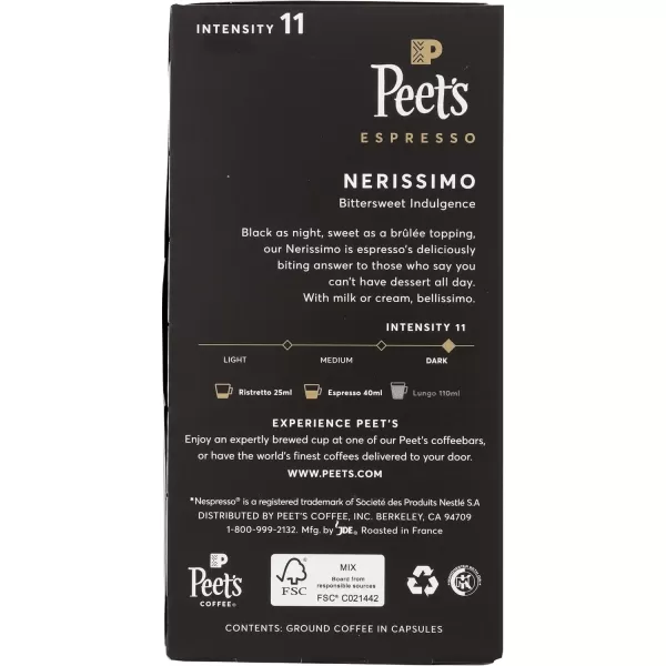 Peet's Coffee, Dark Roast Espresso Capsules, Caramel 100 Count 