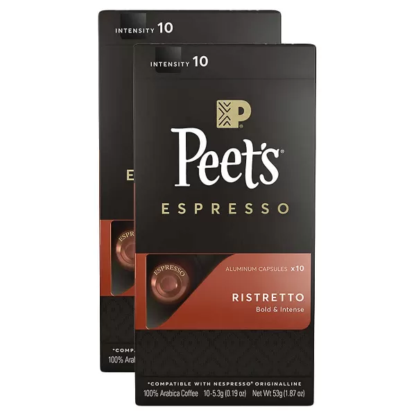Peet's Coffee, Dark Roast Espresso Capsules, Caramel 100 Count 
