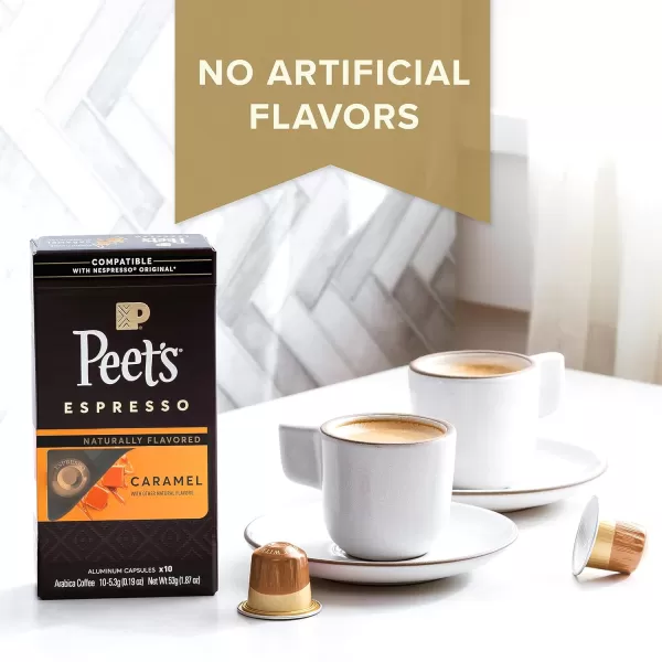 Peet's Coffee, Dark Roast Espresso Capsules, Caramel 100 Count 