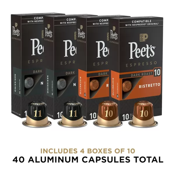 Peet's Coffee, Dark Roast Espresso Capsules, Caramel 100 Count 