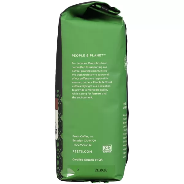 Peet's Coffee, Dark Roast Ground Coffee - Organic French Roast 18 Ounce Bag, USDA Organic