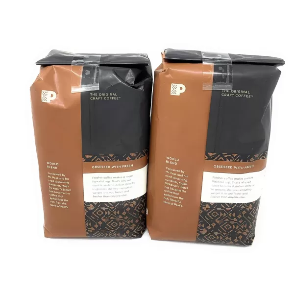 Peet's Coffee, Dark Roast Whole Bean Coffee - Major Dickason's Blend 18 Ounce Bag