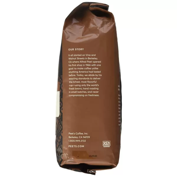 Peet's Coffee, Dark Roast Whole Bean Coffee - Major Dickason's Blend 18 Ounce Bag