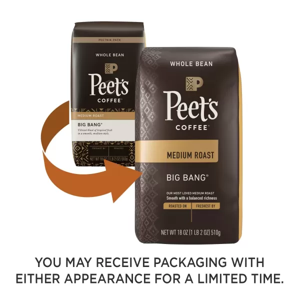 Peet's Coffee, Dark Roast Whole Bean Coffee - Major Dickason's Blend 18 Ounce Bag