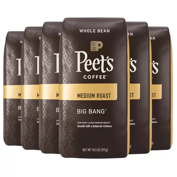 Peet's Coffee, Dark Roast Whole Bean Coffee - Major Dickason's Blend 18 Ounce Bag