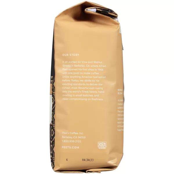 Peet's Coffee, Dark Roast Whole Bean Coffee - Major Dickason's Blend 18 Ounce Bag