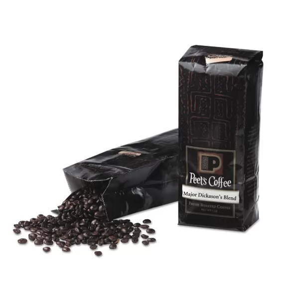 Peet's Coffee, Dark Roast Whole Bean Coffee - Major Dickason's Blend 18 Ounce Bag