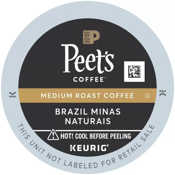 Peet's Coffee, Flavored Coffee K-Cup Pods for Keurig Brewers - Peppermint Mocha, 60 count , Light Roast
