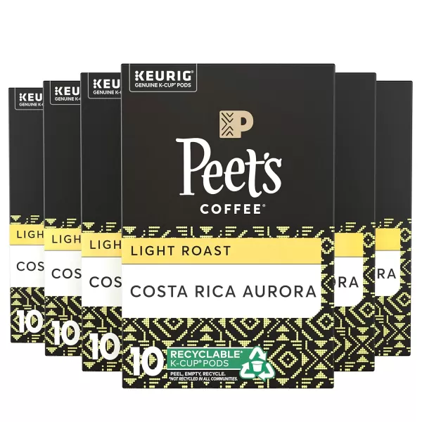 Peet's Coffee, Flavored Coffee K-Cup Pods for Keurig Brewers - Peppermint Mocha, 60 count , Light Roast