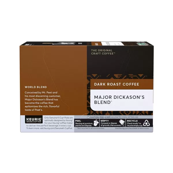 Peet's Coffee, Flavored Coffee K-Cup Pods for Keurig Brewers - Peppermint Mocha, 60 count , Light Roast