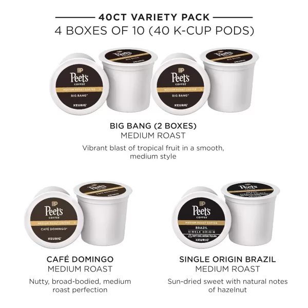 Peet's Coffee, Flavored Coffee K-Cup Pods for Keurig Brewers - Peppermint Mocha, 60 count , Light Roast