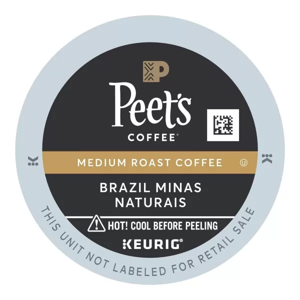 Peet's Coffee, Flavored Coffee K-Cup Pods for Keurig Brewers - Peppermint Mocha, 60 count , Light Roast