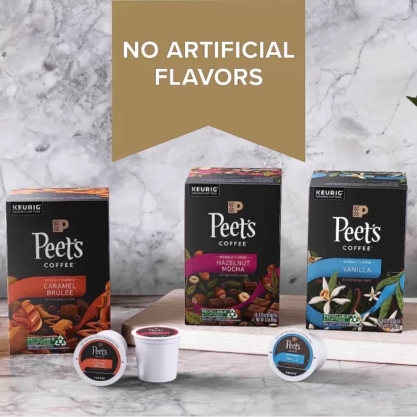 Peet's Coffee Flavored K-Cup Pods, Hazelnut Mocha  Single Serve Pods Compatible with Keurig Brewers