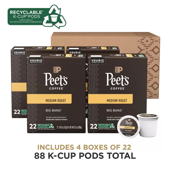 Peet's Coffee Flavored K-Cup Pods, Hazelnut Mocha  Single Serve Pods Compatible with Keurig Brewers