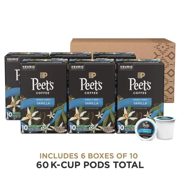 Peet's Coffee Flavored K-Cup Pods, Hazelnut Mocha  Single Serve Pods Compatible with Keurig Brewers