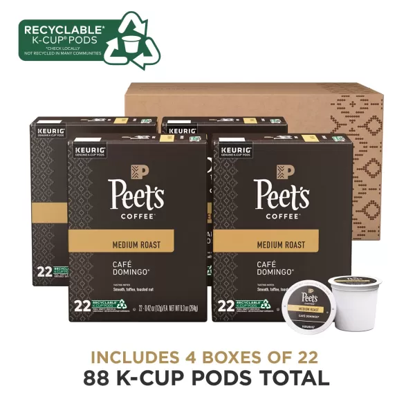 Peet's Coffee Flavored K-Cup Pods, Hazelnut Mocha  Single Serve Pods Compatible with Keurig Brewers