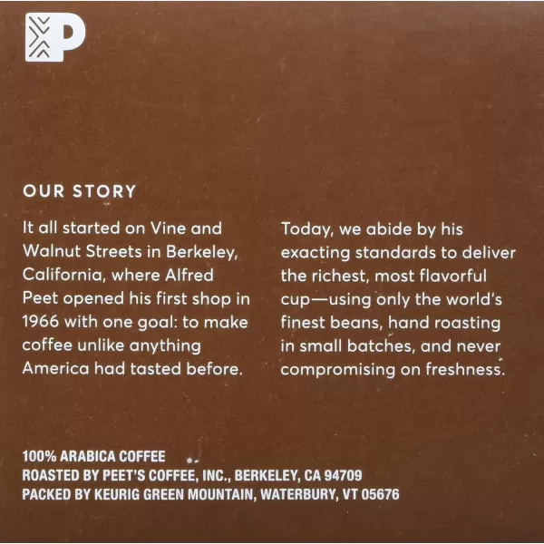 Peet's Coffee Flavored K-Cup Pods, Hazelnut Mocha  Single Serve Pods Compatible with Keurig Brewers