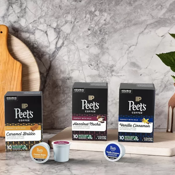 Peet's Coffee Flavored K-Cup Pods, Hazelnut Mocha  Single Serve Pods Compatible with Keurig Brewers