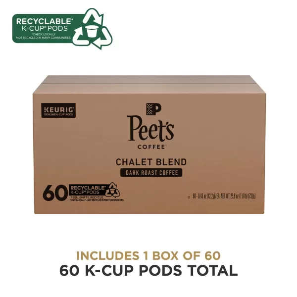 Peet's Coffee Flavored K-Cup Pods, Hazelnut Mocha  Single Serve Pods Compatible with Keurig Brewers