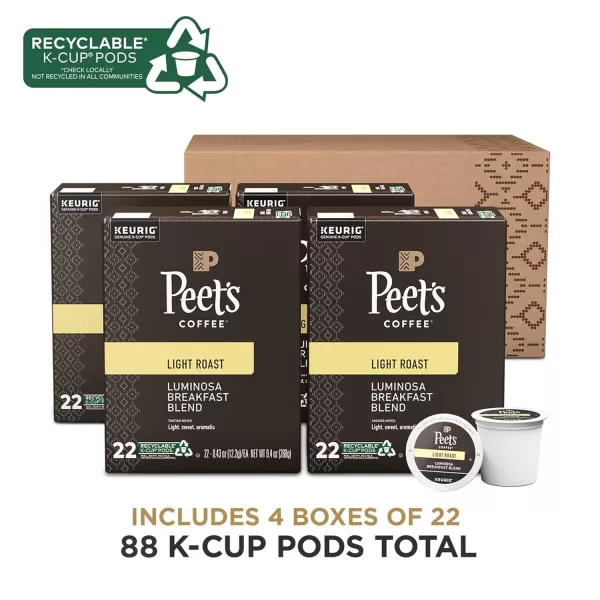 Peet's Coffee Flavored K-Cup Pods, Hazelnut Mocha  Single Serve Pods Compatible with Keurig Brewers