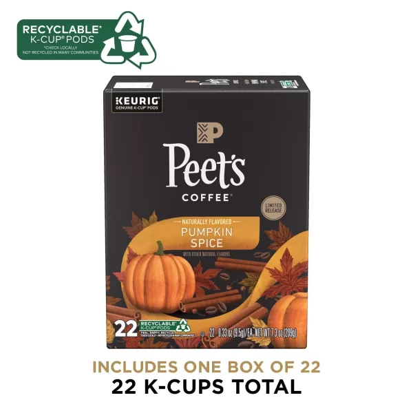 Peet's Coffee Flavored K-Cup Pods, Hazelnut Mocha  Single Serve Pods Compatible with Keurig Brewers