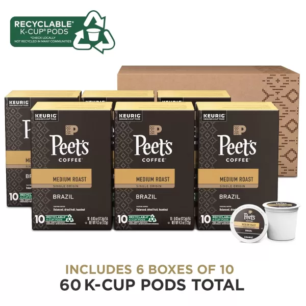 Peet's Coffee, Light Roast K-Cup Pods for Keurig Brewers - Luminosa Breakfast Blend, 10 Count 