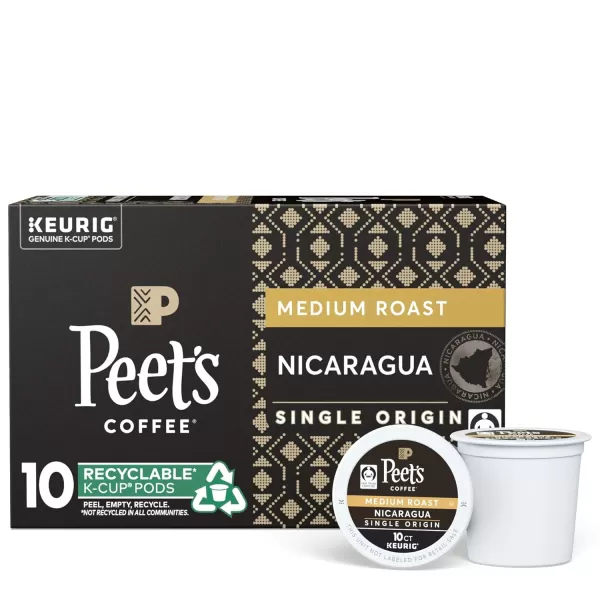 Peet's Coffee, Light Roast K-Cup Pods for Keurig Brewers - Luminosa Breakfast Blend, 10 Count 