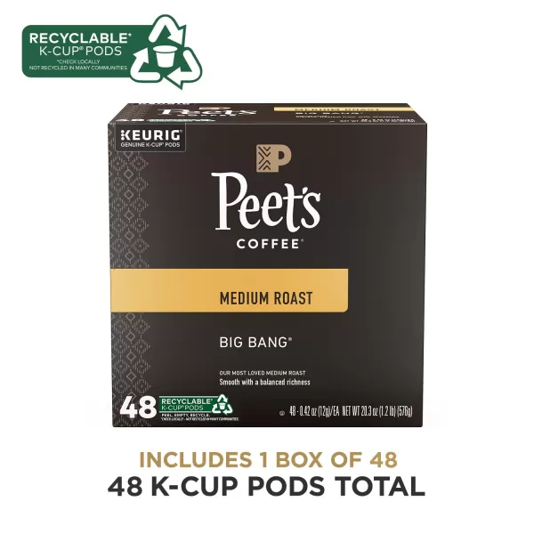 Peet's Coffee, Light Roast K-Cup Pods for Keurig Brewers - Luminosa Breakfast Blend, 10 Count 