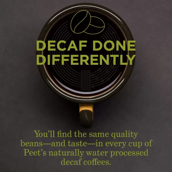 Peet's Coffee, Medium Roast Decaffeinated Coffee K-Cup Pods for Keurig Brewers - Decaf Especial 60 Count 