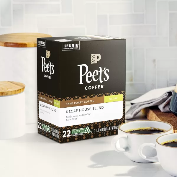 Peet's Coffee, Medium Roast Decaffeinated Coffee K-Cup Pods for Keurig Brewers - Decaf Especial 60 Count 