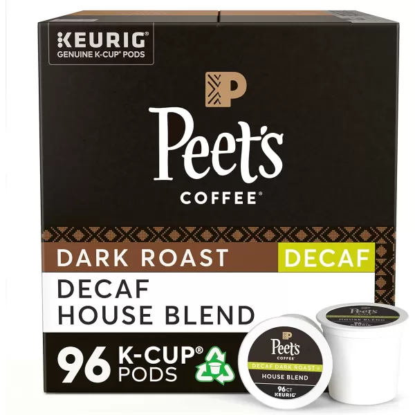 Peet's Coffee, Medium Roast Decaffeinated Coffee K-Cup Pods for Keurig Brewers - Decaf Especial 60 Count 