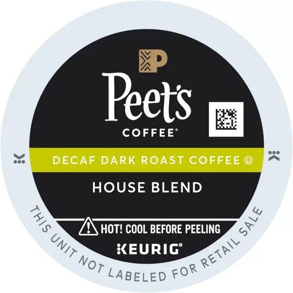 Peet's Coffee, Medium Roast Decaffeinated Coffee K-Cup Pods for Keurig Brewers - Decaf Especial 60 Count 