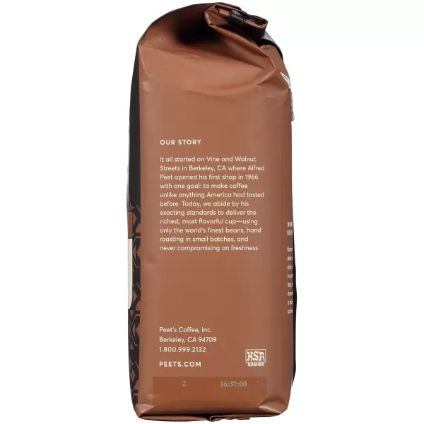 Peet's Coffee, Medium Roast Ground Coffee - Single Origin Brazil 18 Ounce Bag