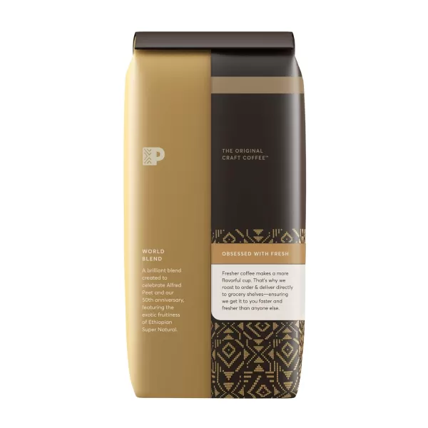 Peet's Coffee, Medium Roast Ground Coffee - Single Origin Brazil 18 Ounce Bag