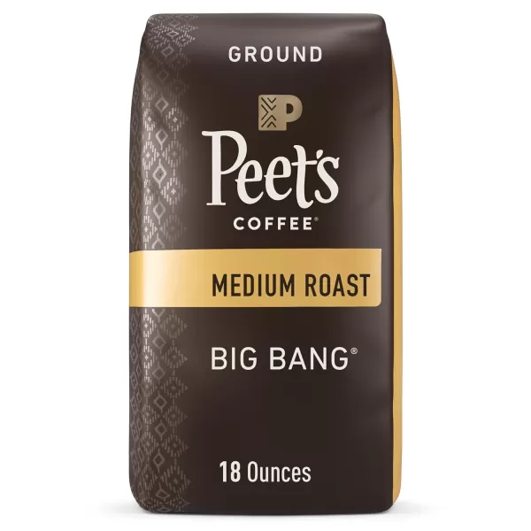 Peet's Coffee, Medium Roast Ground Coffee - Single Origin Brazil 18 Ounce Bag