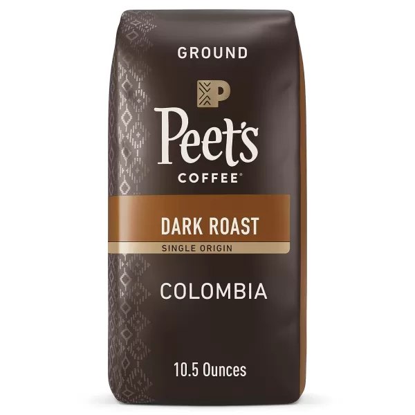 Peet's Coffee, Medium Roast Ground Coffee - Single Origin Brazil 18 Ounce Bag