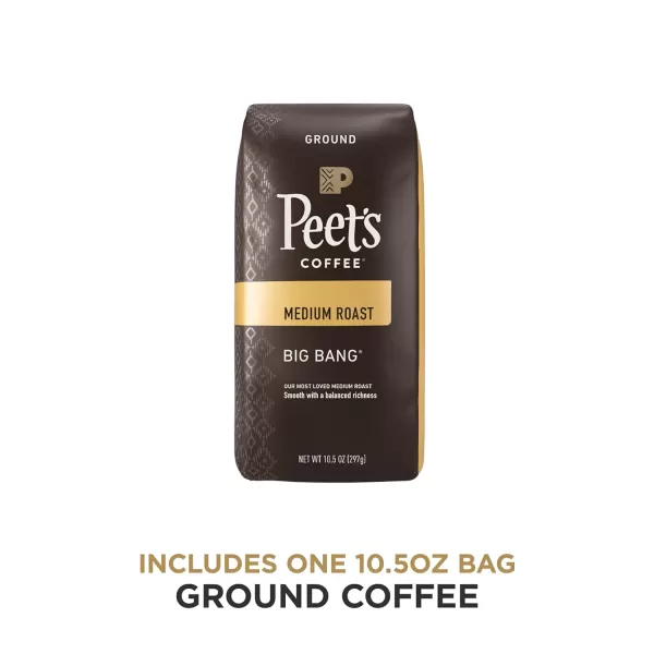 Peet's Coffee, Medium Roast Ground Coffee - Single Origin Brazil 18 Ounce Bag