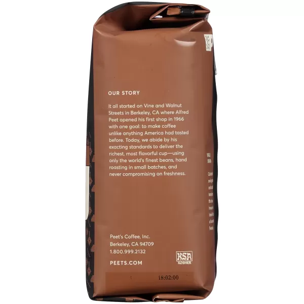 Peet's Coffee, Medium Roast Ground Coffee - Single Origin Brazil 18 Ounce Bag